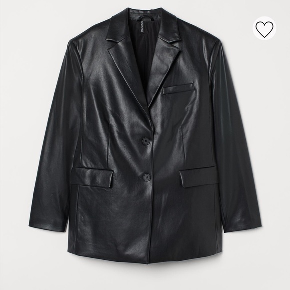 H&M Jackets & Blazers - Oversized Faux Leather blazer